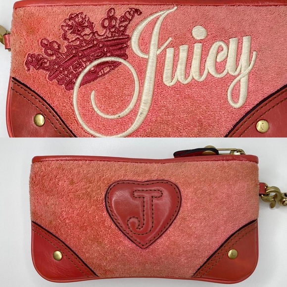 Vintage RARE Juicy Couture Pink Princess Wristlet - Picture 2 of 4